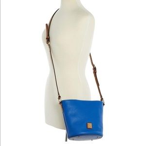Dooney & Bourke Blue and Brown Crossbody Bag